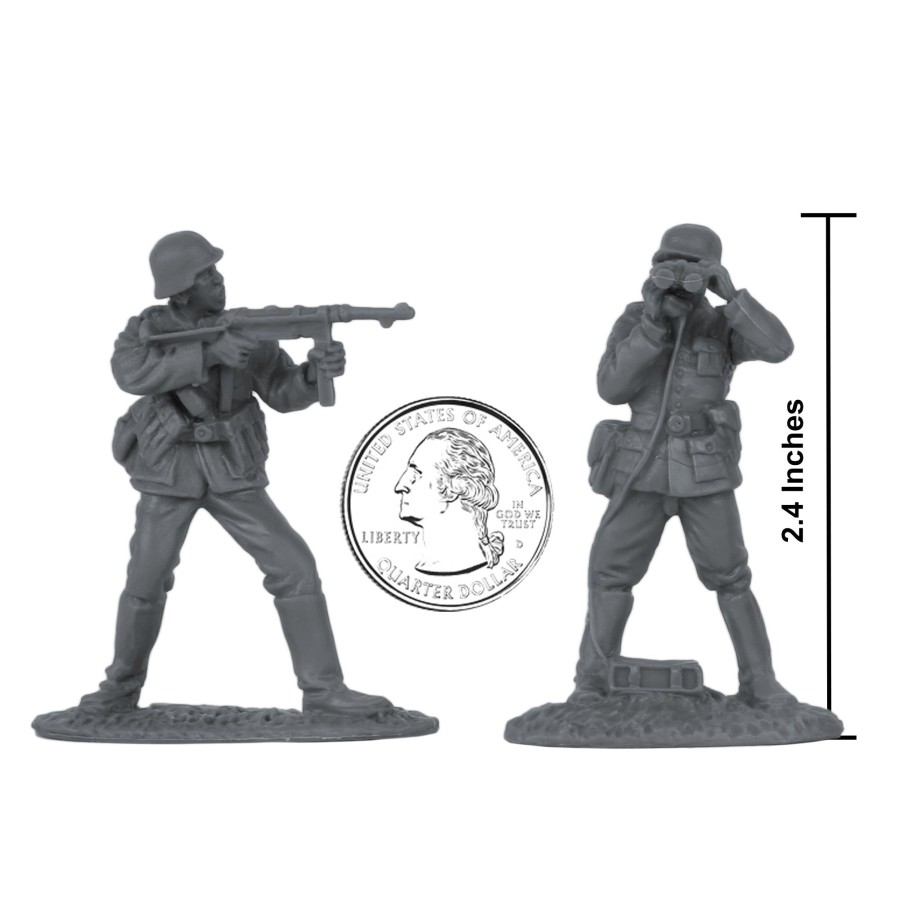 Era BMC Toys | Bmc Cts Ww2 German Assault & Medics Plastic Army Men-24Pc Gray Soldier Figures