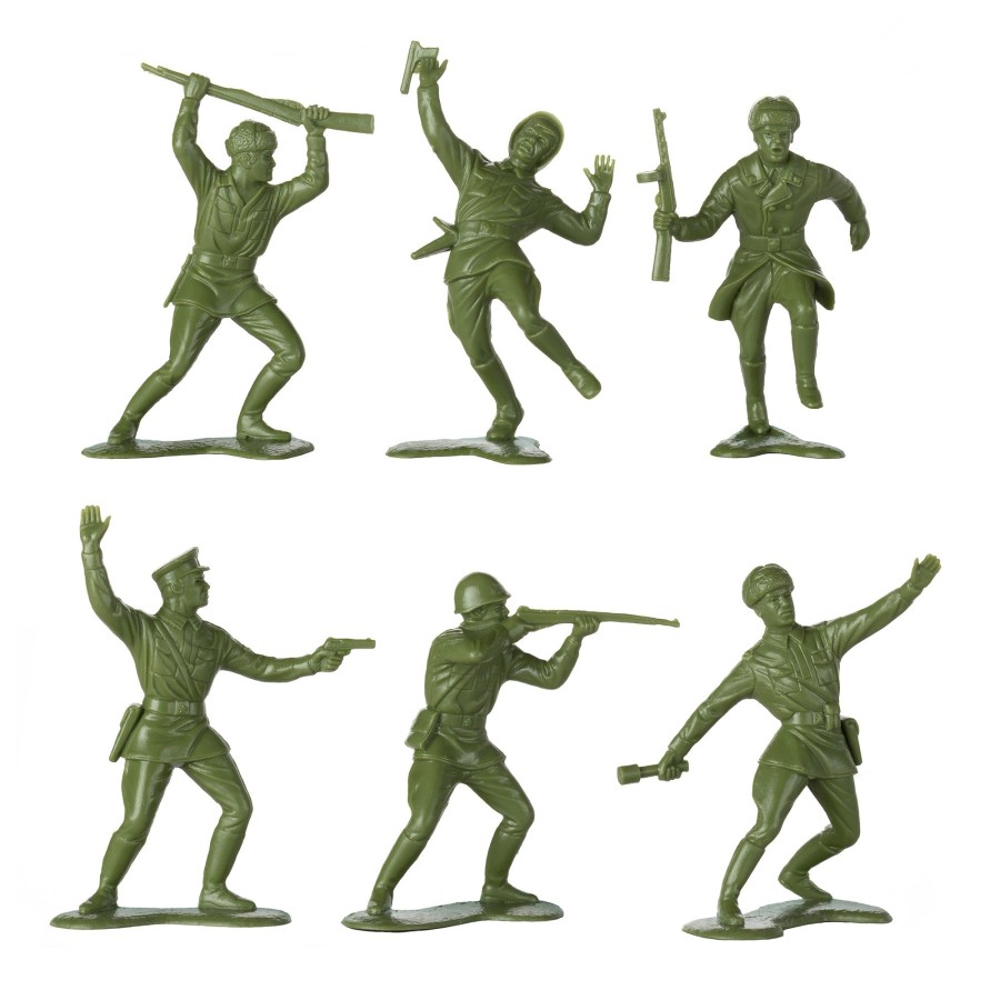 Era BMC Toys | Bmc Classic Marx Russian Plastic Army Men-Od Green 36Pc Ww2 Soldier Figures