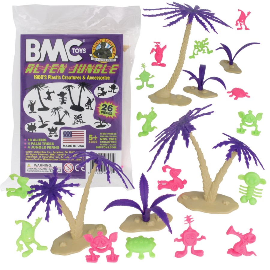 Era BMC Toys | Bmc Classic Sci-Fi Alien Jungle-26Pc Plastic Figure & Accessory Playset