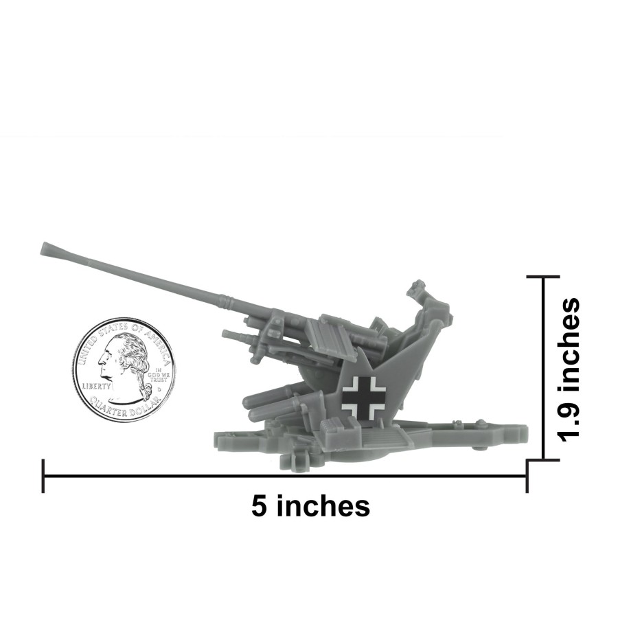 Era BMC Toys | Bmc Ww2 German Flak 37 Artillery-4Pc 1:32 Accessories For Plastic Army Men