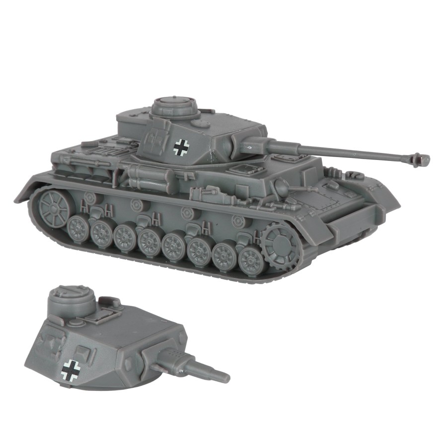 Era BMC Toys | Bmc Cts Ww2 German Panzer Iv Tank-Gray 1:38 Plastic Army Military Vehicle