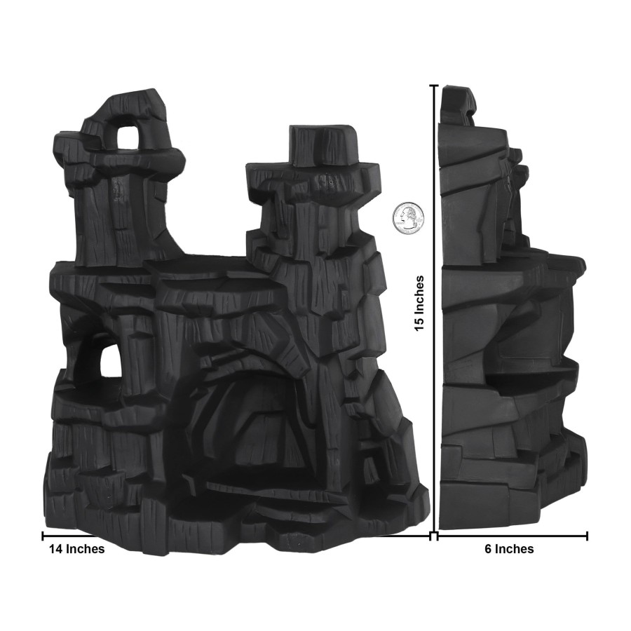 Plastic Army Tim Mee | Timmee Battle Mountain Scenery-Coal Black Figure Display & Play Terrain Us Made