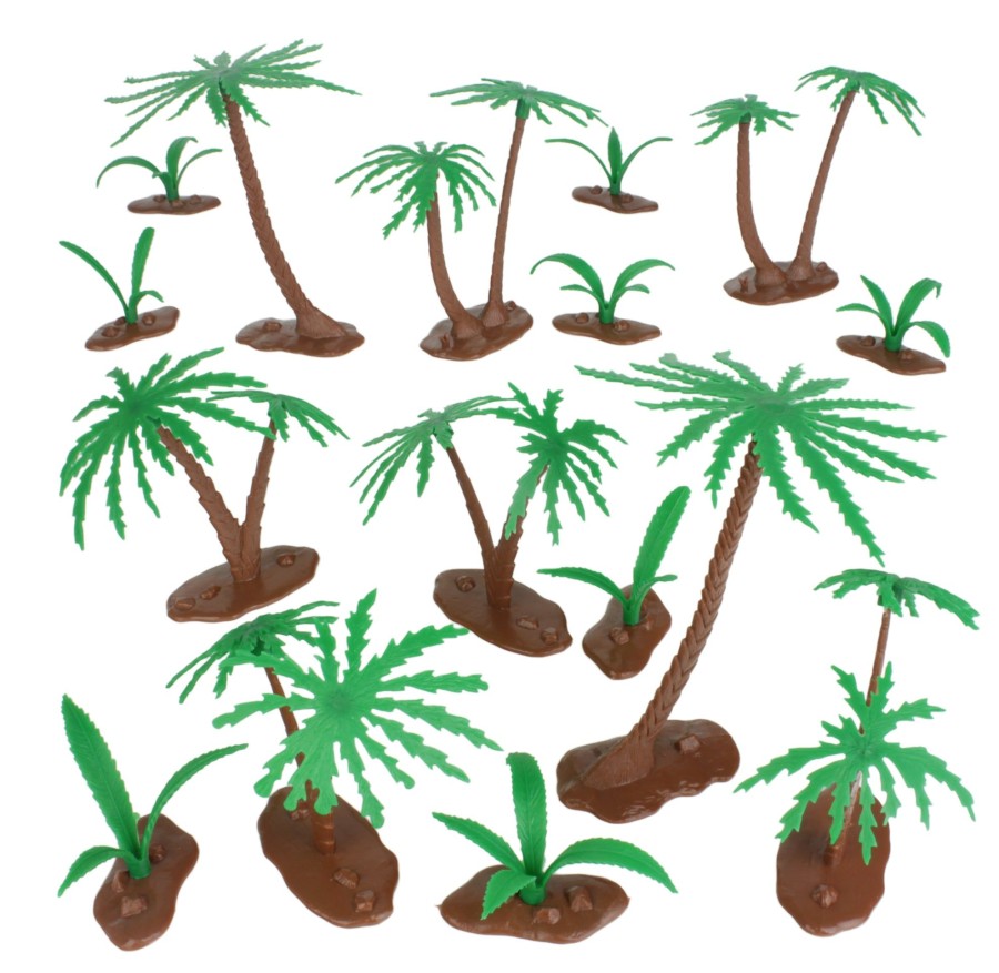 Era BMC Toys | Bmc Classic Marx Palm Trees & Jungle Ferns-16Pc Plastic Playset Accessories