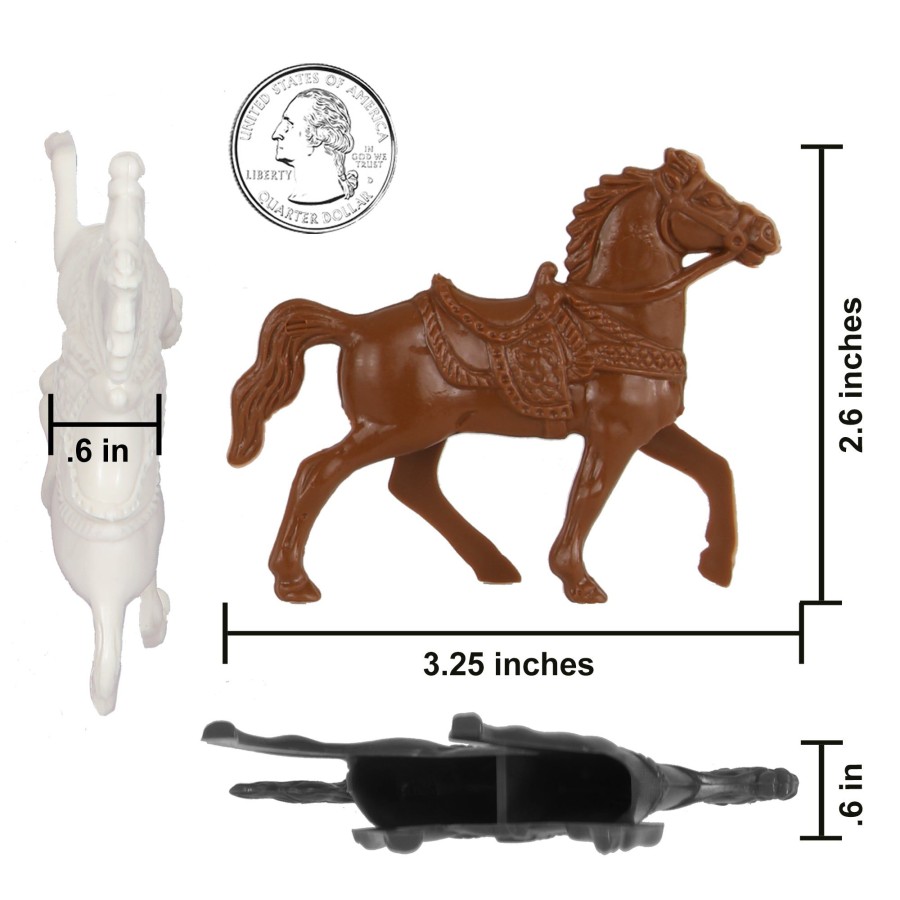 Era BMC Toys | Bmc Classic Lido Riding Horses-15Pc Plastic Figure Playset 45Mm Accessories