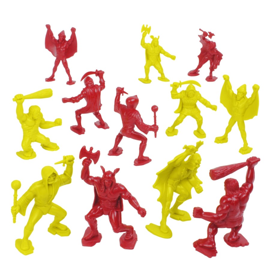 Era Tim Mee | Timmee Legendary Battle Fantasy Figures-3 Inch Red Vs Yellow 24Pc Set-Us Made