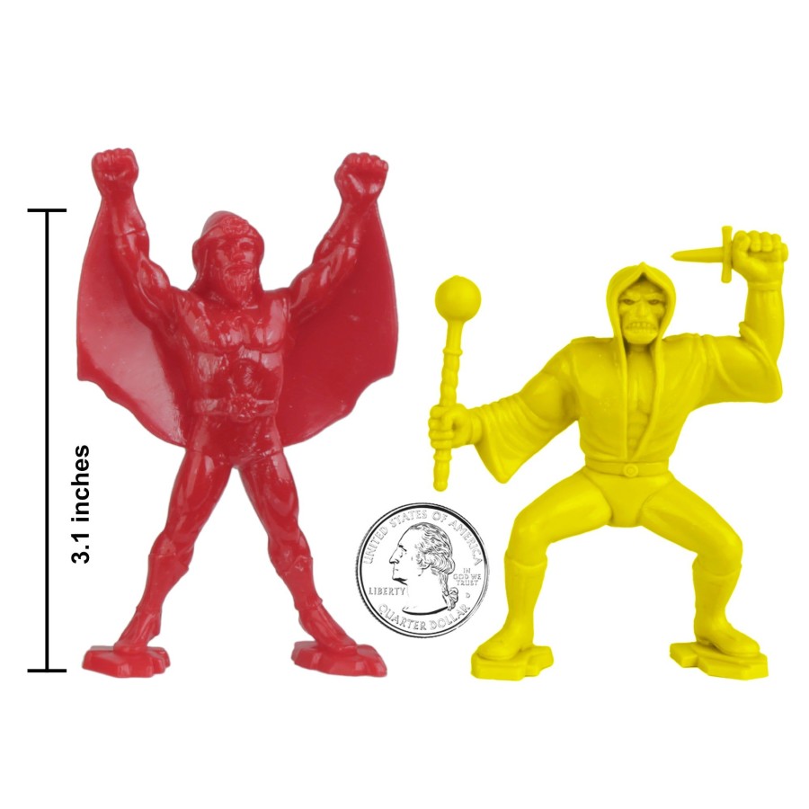 Era Tim Mee | Timmee Legendary Battle Fantasy Figures-3 Inch Red Vs Yellow 24Pc Set-Us Made