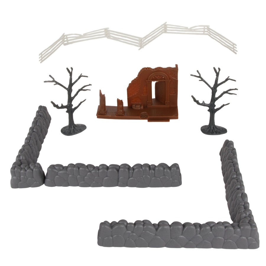 Era BMC Toys | Bmc Cts Estate Ruins Destroyed Mansion-13Pc Plastic Figure Playset Accessories