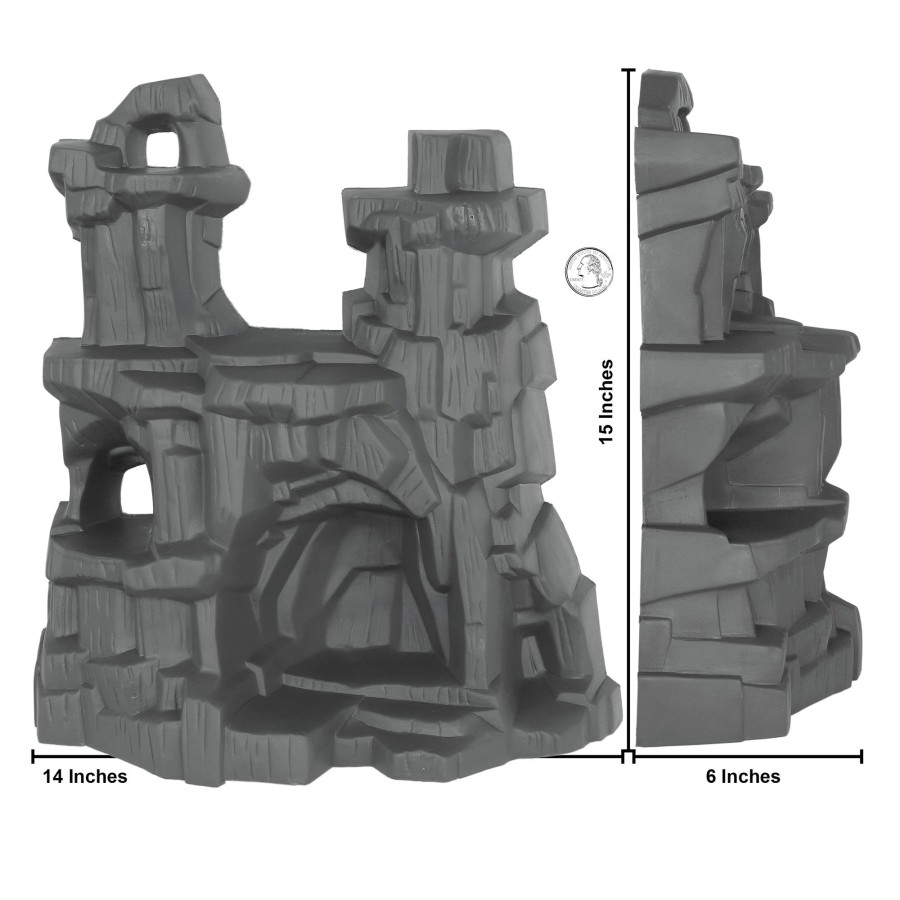 Plastic Army Tim Mee | Timmee Battle Mountain Scenery-Dark Gray Figure Display & Play Terrain Us Made