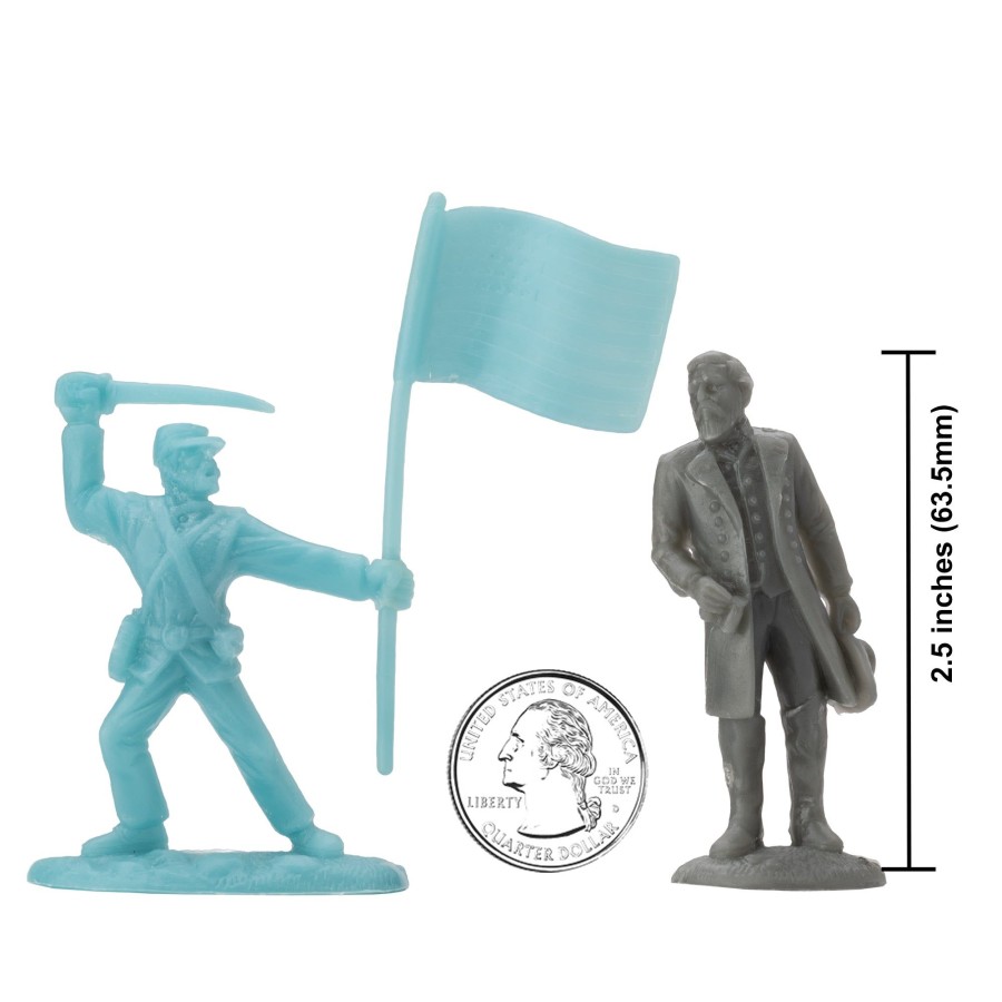 Era BMC Toys | Bmc Civil War Plastic Army Men-32Pc Battle Of Petersburg Soldier Figures