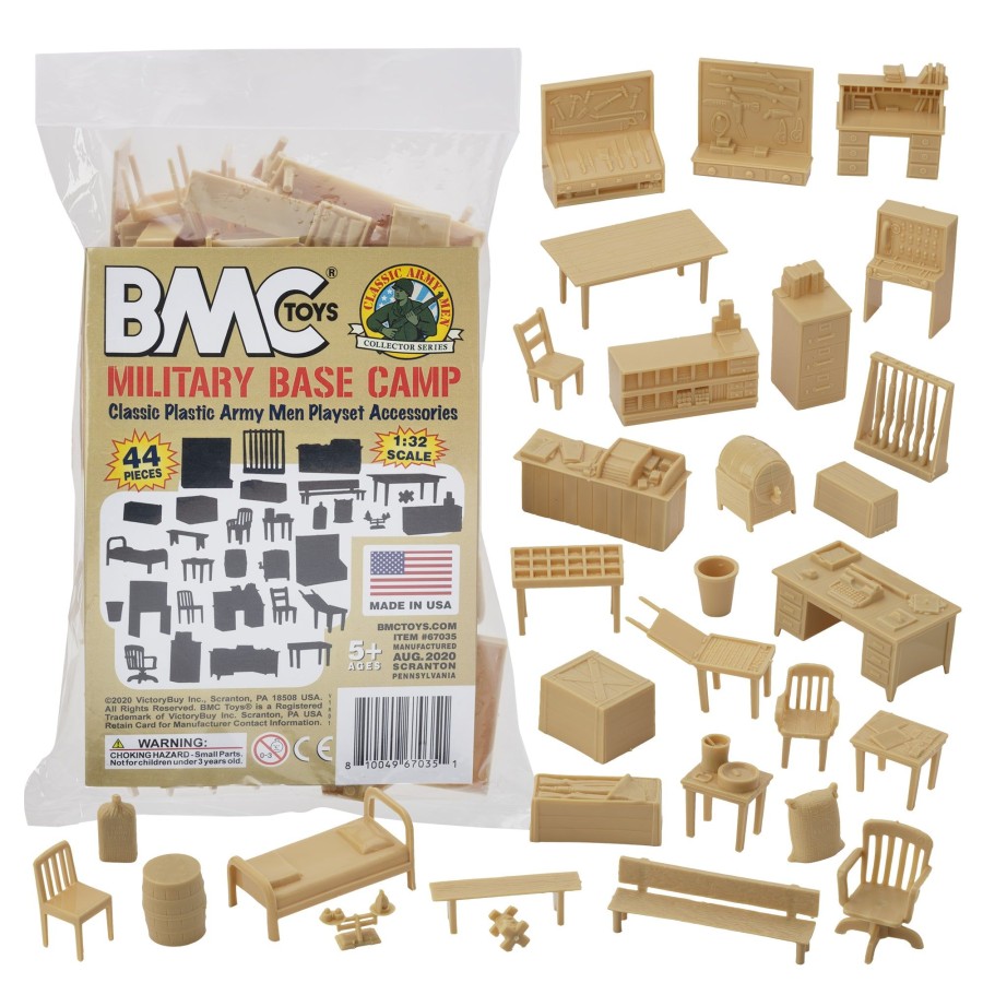 Era BMC Toys | Bmc Classic Marx Military Base Camp Tan 44Pc Plastic Army Men Playset Accessory