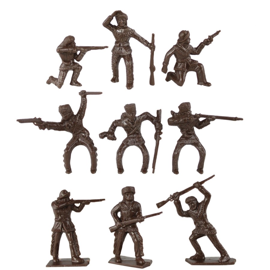 Era Tim Mee | Timmee Davey Crockett Daniel Boone Figures: 24 Frontiersman Pioneers Made In Usa