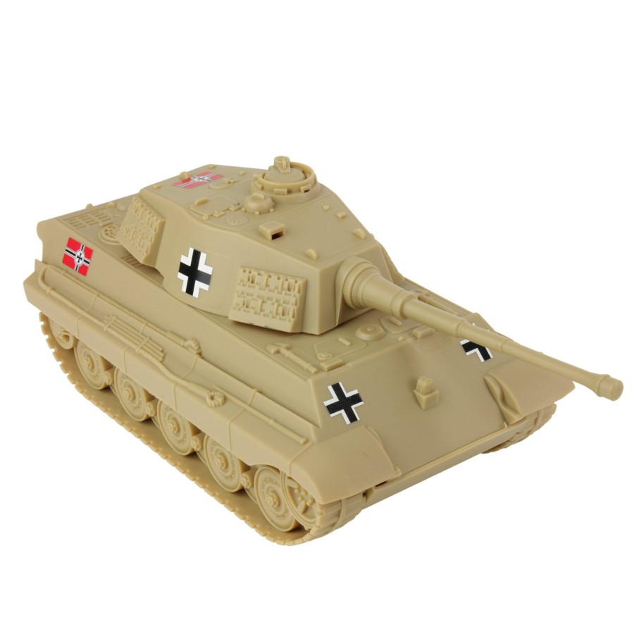 Era BMC Toys | Bmc Ww2 German King Tiger Tank-Tan 1:32 Vehicle For Plastic Army Men