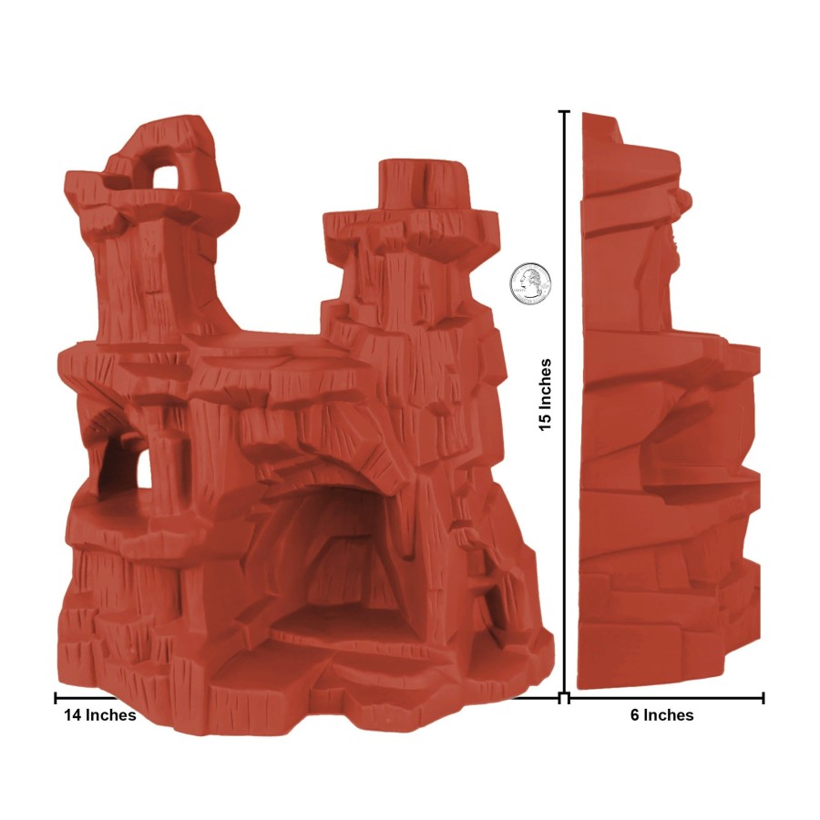 Plastic Army Tim Mee | Timmee Battle Mountain Scenery-Rust Red Figure Display & Play Terrain Us Made