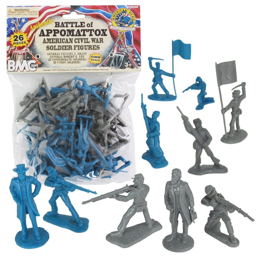 Era BMC Toys | Bmc Civil War Plastic Army Men-26Pc Battle Of Appomattox Soldier Figures