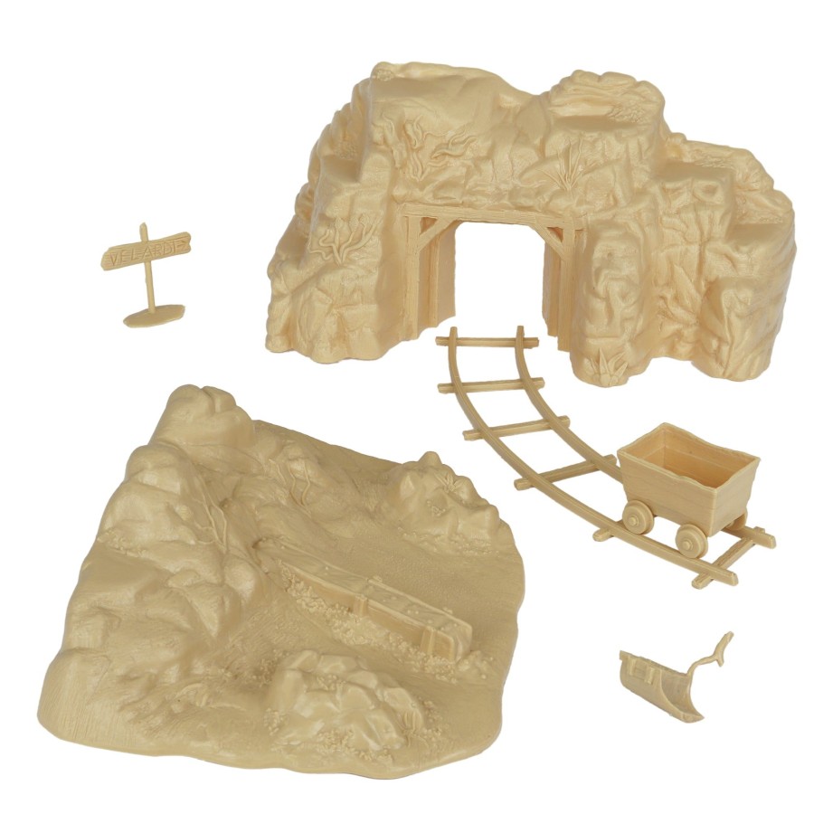 Era BMC Toys | Bmc Classic Marx Western Gold Mine Plastic Cowboys Army Men Playset Accessories