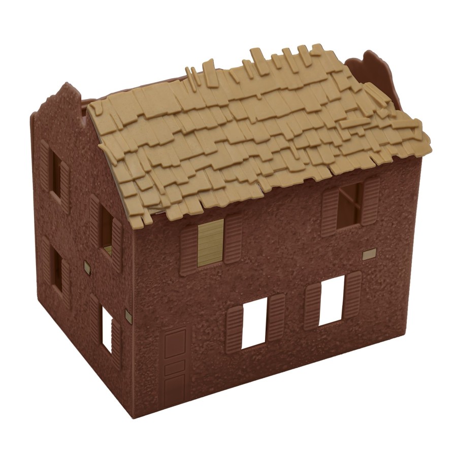 Era BMC Toys | Bmc Ww2 Bombed French Farm House-Brown Plastic Army Men Playset Accessory