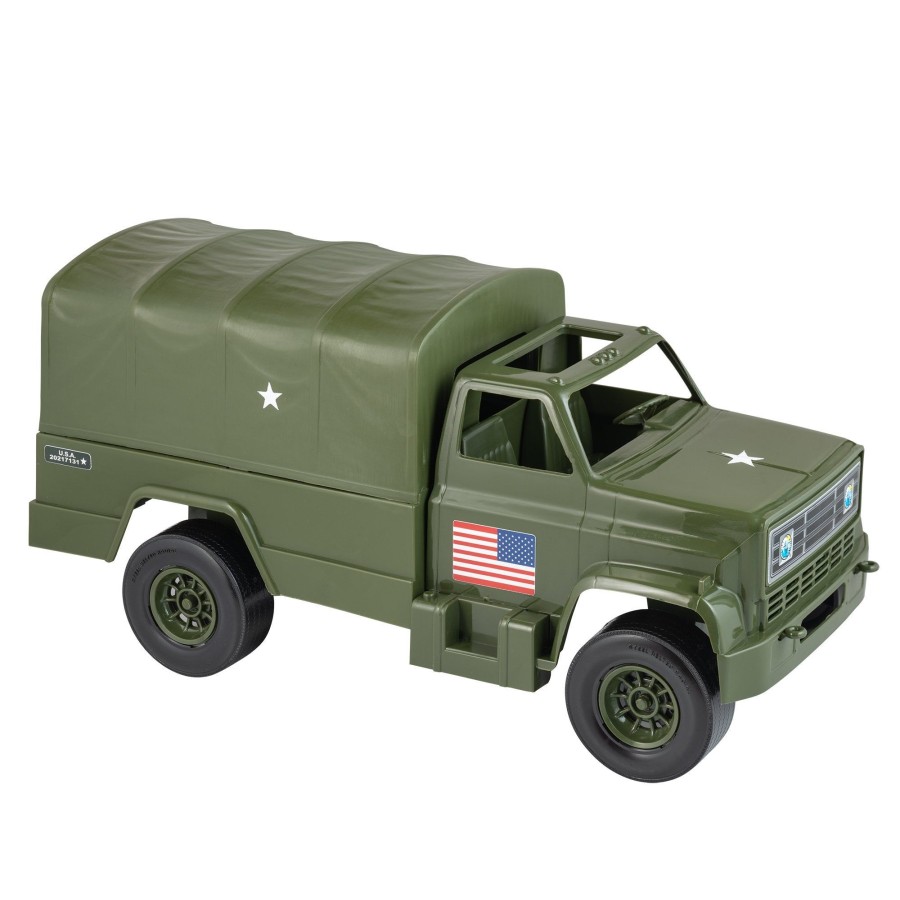 Era Tim Mee | Tim Mee Military Cargo Truck For Action Figures-14In Olive Green-Made In Usa