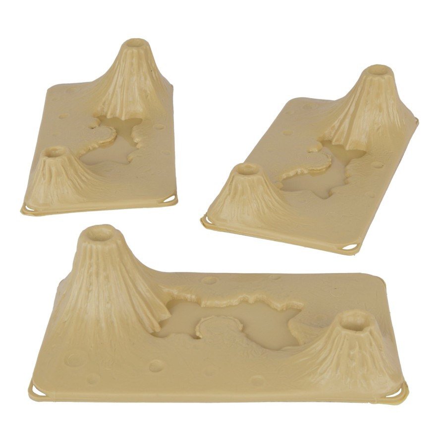 Era Tim Mee | Timmee Volcanic Terrain-3Pc Tan Plastic Playset Accessory Usa Made