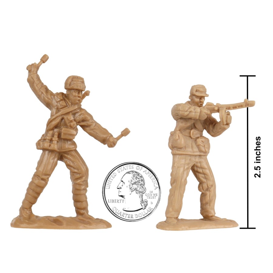 Era BMC Toys | Bmc Korean War Winter Battle-16Pc Tan North Korean & Chinese Soldier Figures