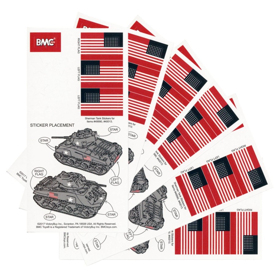 Era BMC Toys | Bmc Ww2 Sherman Tank Sticker Sheets For 1:32 M4 Military Vehicle-Ships Free