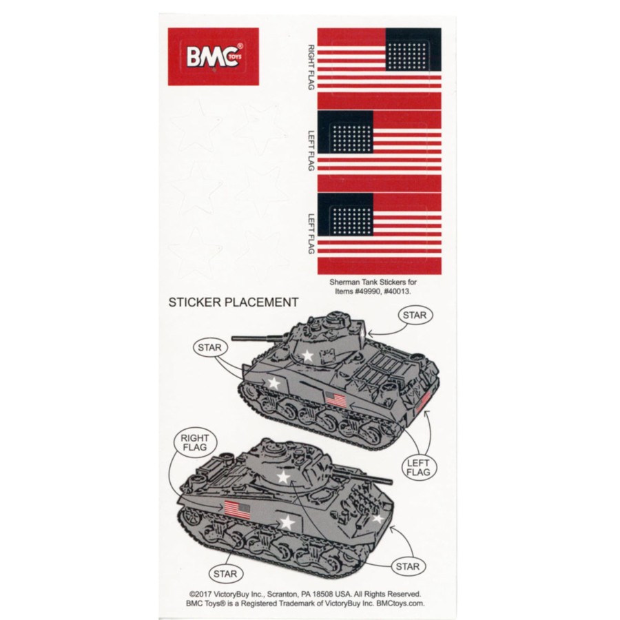 Era BMC Toys | Bmc Ww2 Sherman Tank Sticker Sheets For 1:32 M4 Military Vehicle-Ships Free