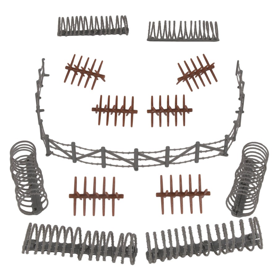 Era BMC Toys | Bmc Cts Concertina Barbed Wire Fence Barricade-18Pc Plastic Army Men Accessory