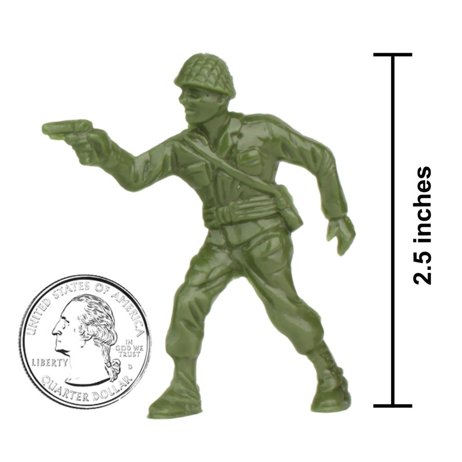 Era BMC Toys | Bmc Classic Plastic Army Men-40Pc Od Green Ww2 Soldier Figures-Made In Usa