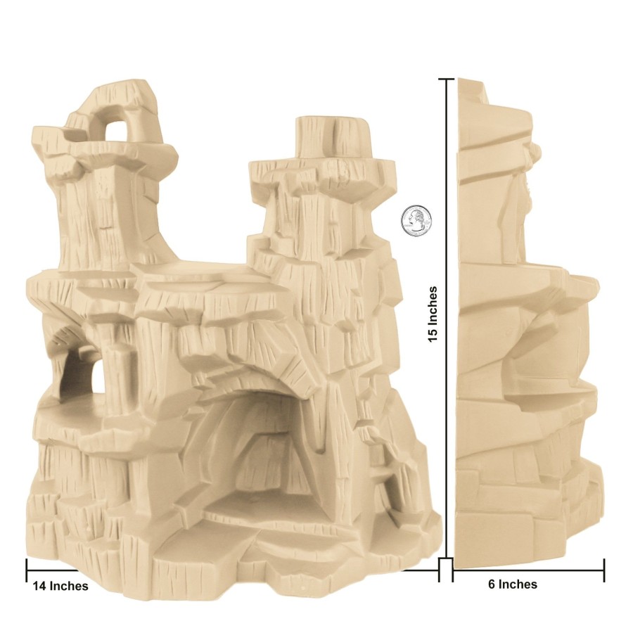 Plastic Army Tim Mee | Timmee Desert Mountain Scenery: Figure Display Or Play Terrain-Made In Usa