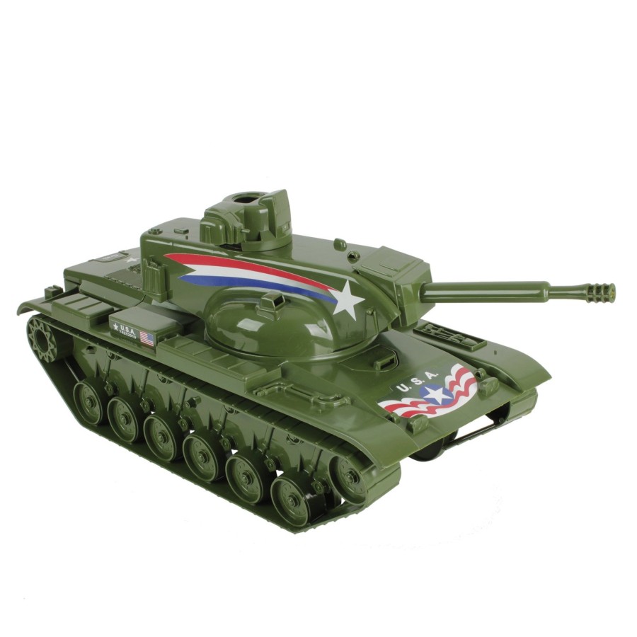 Era Tim Mee | Tim Mee Dominator Big Tank For Action Figures-22In Long Olive Green-Usa Made