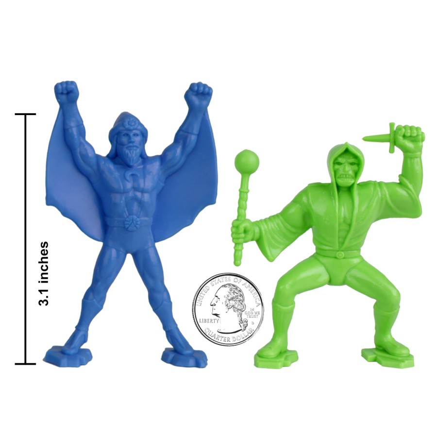 Era Tim Mee | Timmee Legendary Battle Fantasy Figures-3 Inch Blue Vs Lime Green 24Pc Set-Us Made