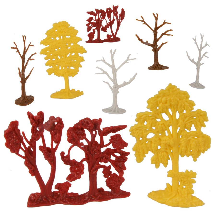 Era BMC Toys | Bmc Cts Fall Woodland Forest Trees-8Pc Plastic Playset Diorama Accessories