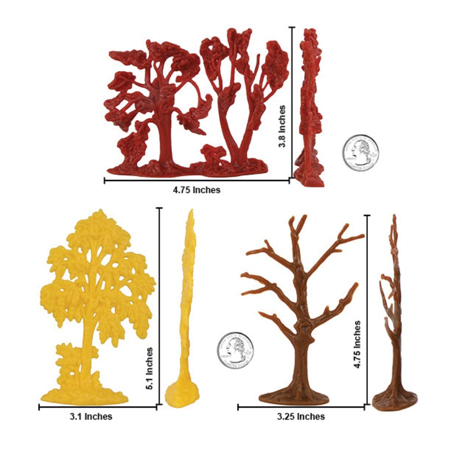 Era BMC Toys | Bmc Cts Fall Woodland Forest Trees-8Pc Plastic Playset Diorama Accessories