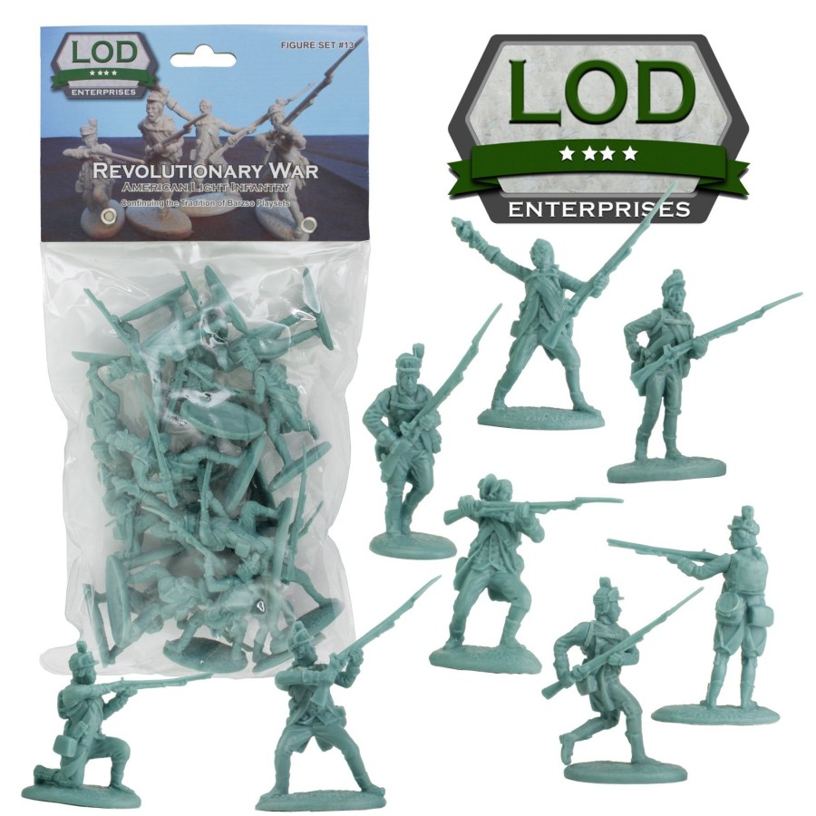 Era LOD | Lod Revolutionary War Colonial Light Infantry-16 Blue 1:32 Soldier Figures