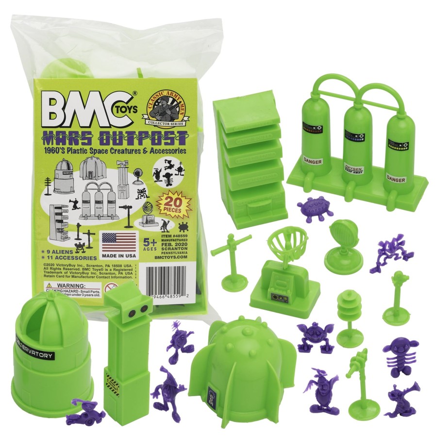 Era BMC Toys | Bmc Classic Sci-Fi Mars Outpost-20Pc Plastic Army Men Space Accessory Playset