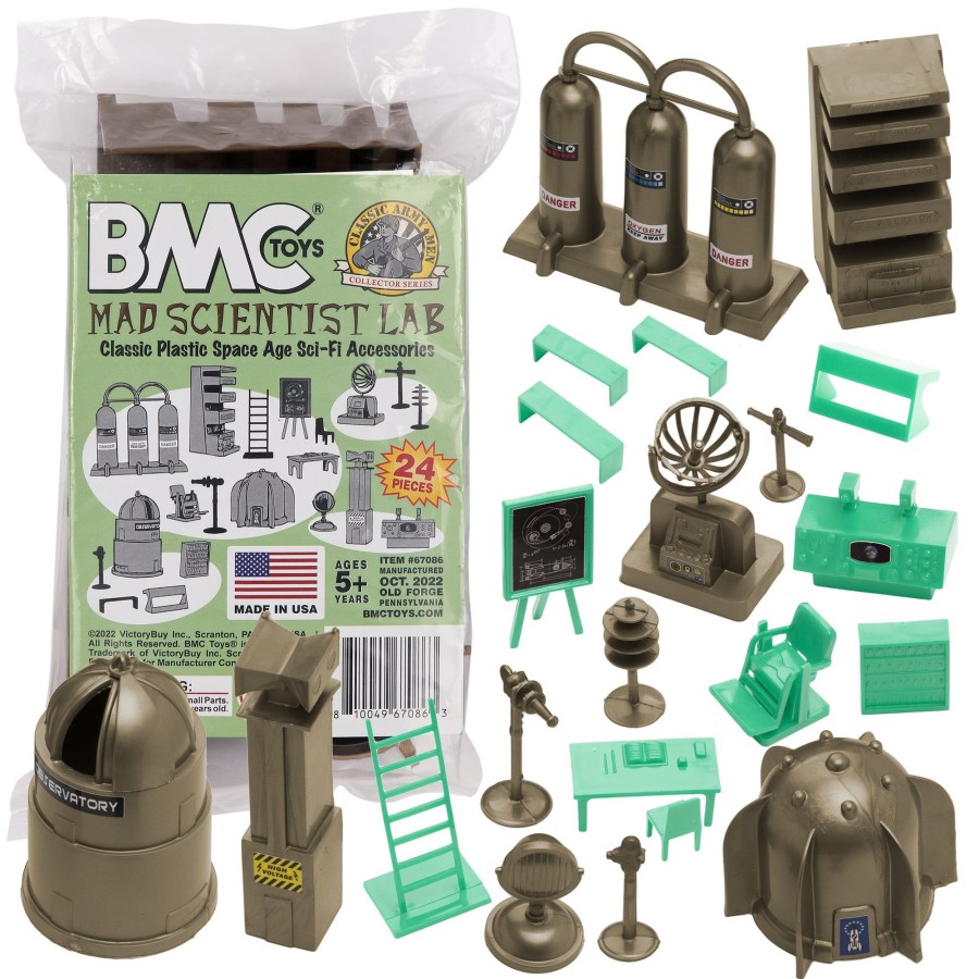 Era BMC Toys | Bmc Classic Mad Scientist Lab 24Pc Plastic Army Men Sci-Fi Accessory Playset