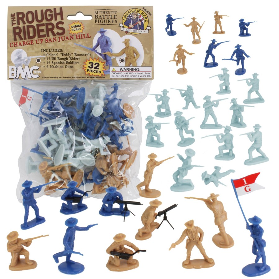 Era BMC Toys | Bmc The Rough Riders Charge Up San Juan Hill-32Pc Soldier Figures