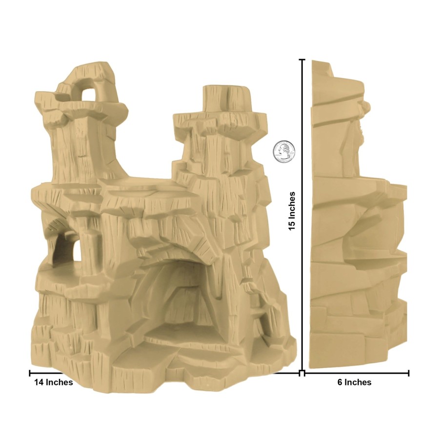 Plastic Army Tim Mee | Timmee Battle Mountain Scenery-Tan Figure Display & Play Terrain Us Made