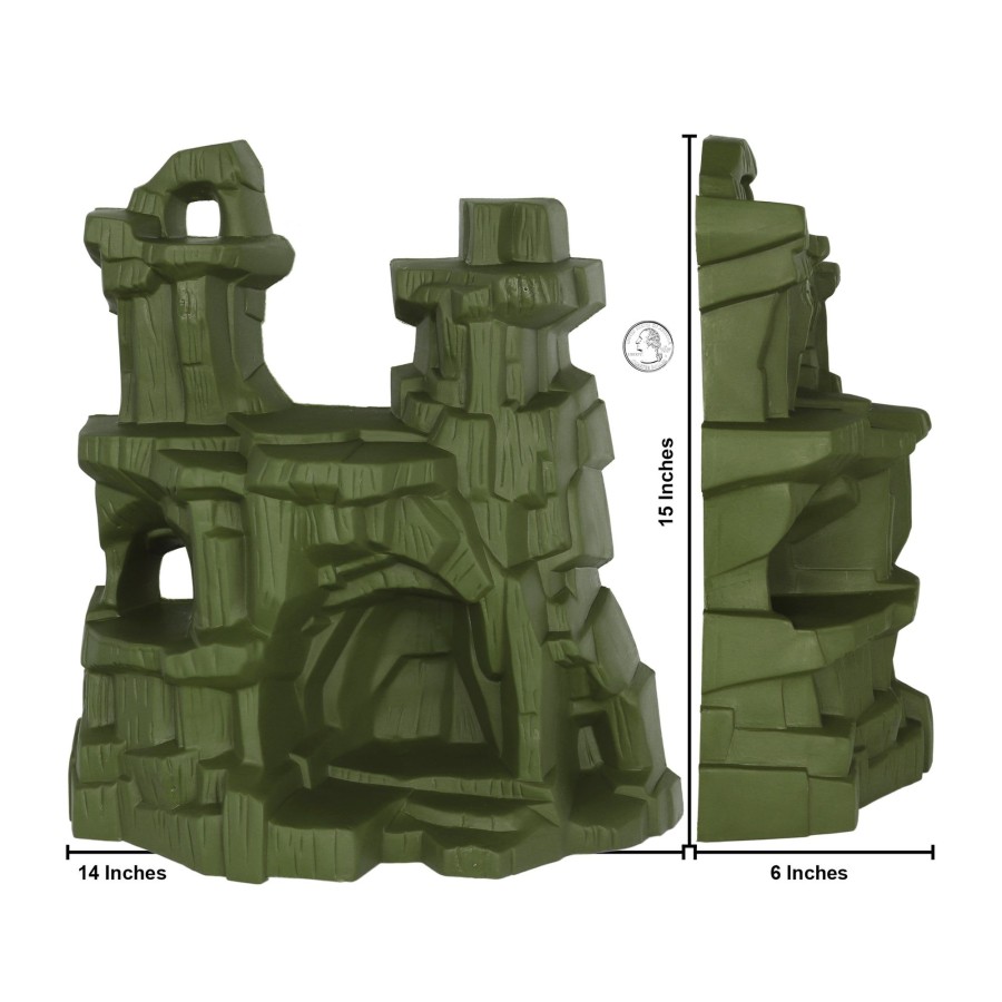 Plastic Army Tim Mee | Timmee Battle Mountain Scenery-Od Green Figure Display & Play Terrain Us Made