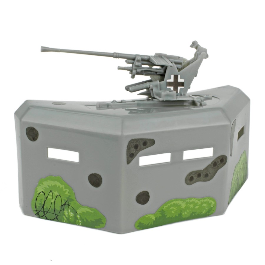 Era BMC Toys | Bmc Ww2 Pillbox Bunker Defense With Gun-1:32 Accessory For Plastic Army Men