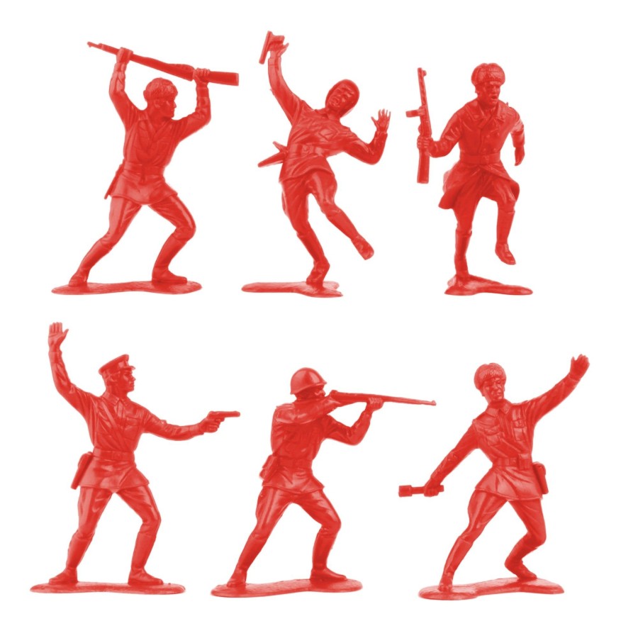 Era BMC Toys | Bmc Classic Marx Russian Plastic Army Men-Red 36Pc Ww2 Soldier Figures Us Made