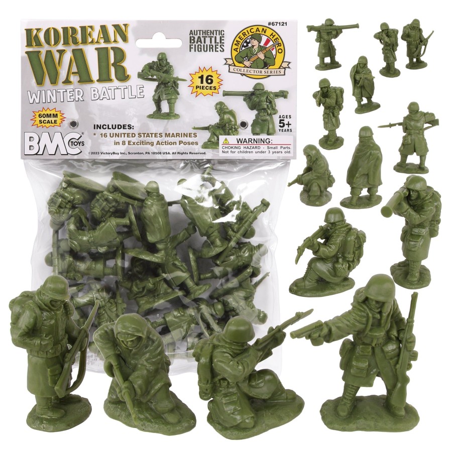 Era BMC Toys | Bmc Korean War Winter Battle-16Pc Od Green United States Soldier Figures