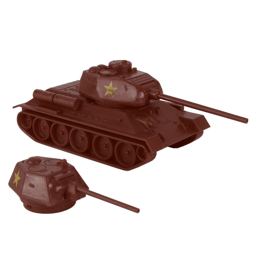 Era BMC Toys | Bmc Cts Ww2 Soviet T-34 Tank-Rust-Brown 1:40 Russian T34 Plastic Army Vehicle