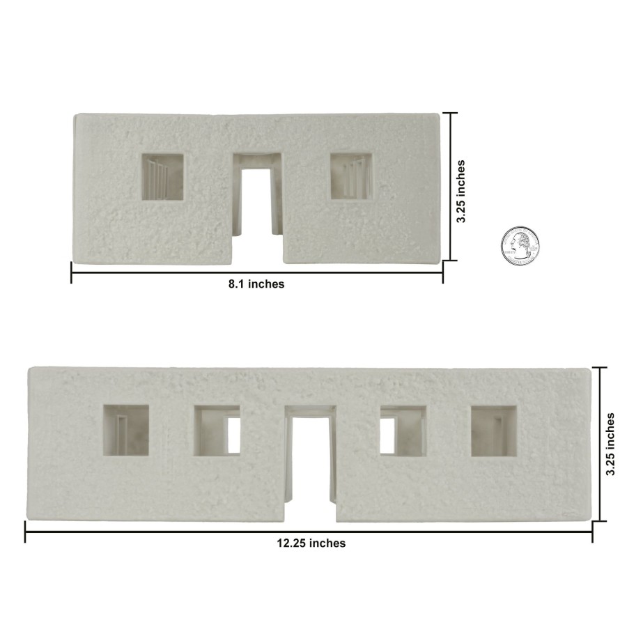 Era BMC Toys | Bmc Ww2 Blockhouse Bunker Walls-Plastic Army Men Playset Building Accessory