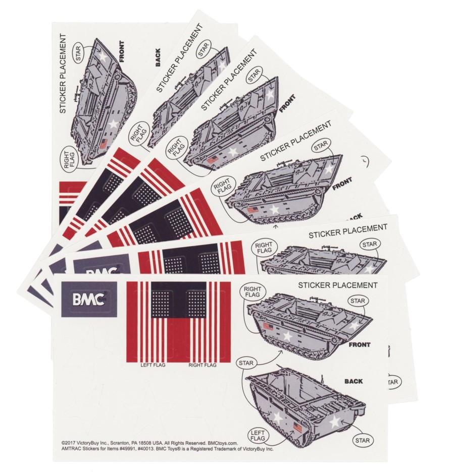 Era BMC Toys | Bmc Ww2 Amtrac Sticker Sheets For 1:32 Lvt Amphibious Vehicle-Ships Free