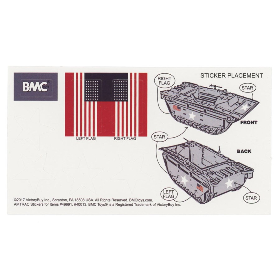 Era BMC Toys | Bmc Ww2 Amtrac Sticker Sheets For 1:32 Lvt Amphibious Vehicle-Ships Free