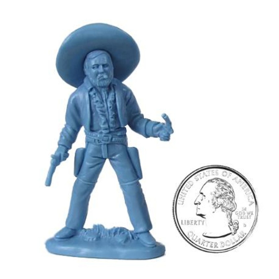 Era The Weston Toy Co. | Weston Old West Mexican Banditos: 16 Blue 1:30 Plastic Soldier Figures