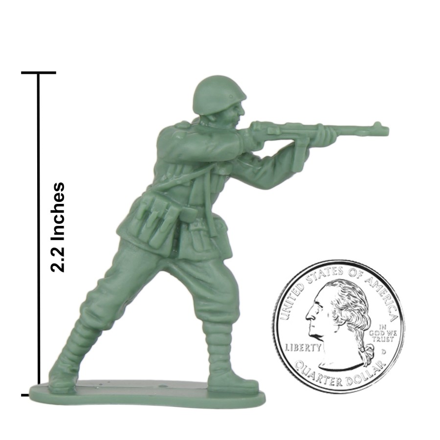 Era BMC Toys | Bmc Cts Ww2 Italian Plastic Army Men-24Pc Gray-Green Italy Soldier Figures