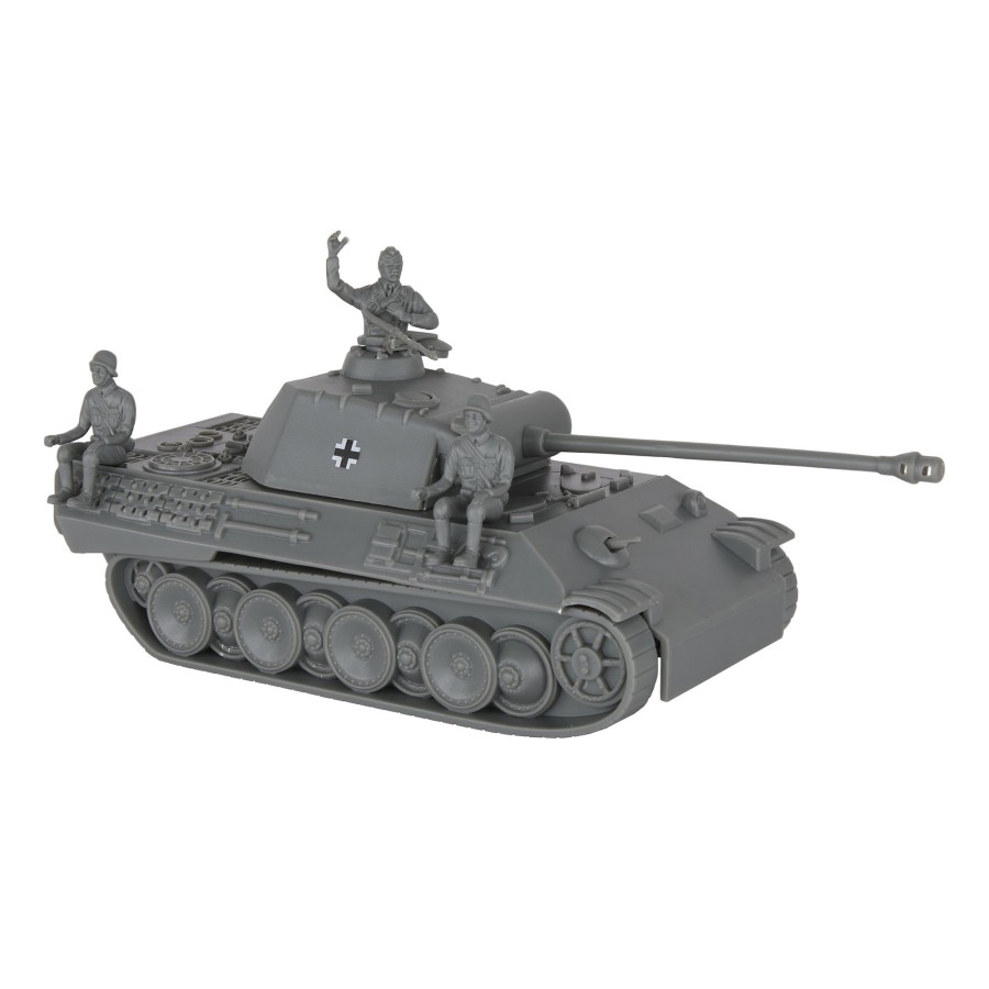 Era BMC Toys | Bmc Cts Ww2 German Panther V Tank-Gray 1:38 Plastic Army Men Military Vehicle