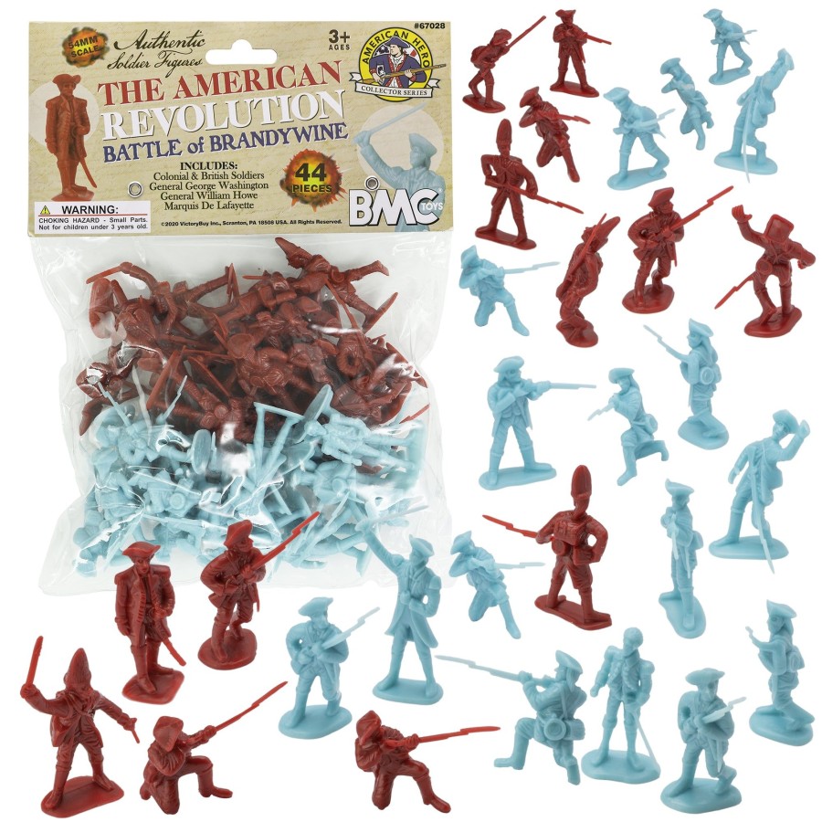 Era BMC Toys | Bmc Revolutionary War Battle Of Brandywine 44Pc Plastic Army Men Soldier Figures