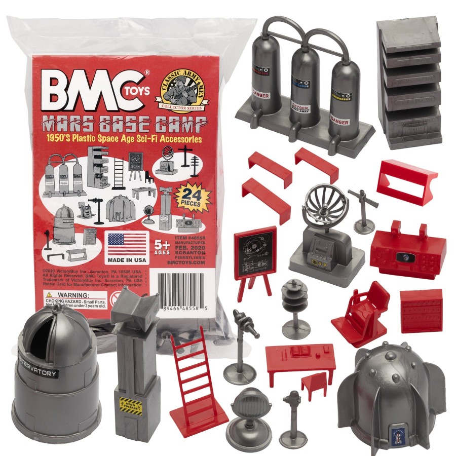 Era BMC Toys | Bmc Classic Sci-Fi Mars Base Camp 24Pc Plastic Army Men Space Accessory Playset